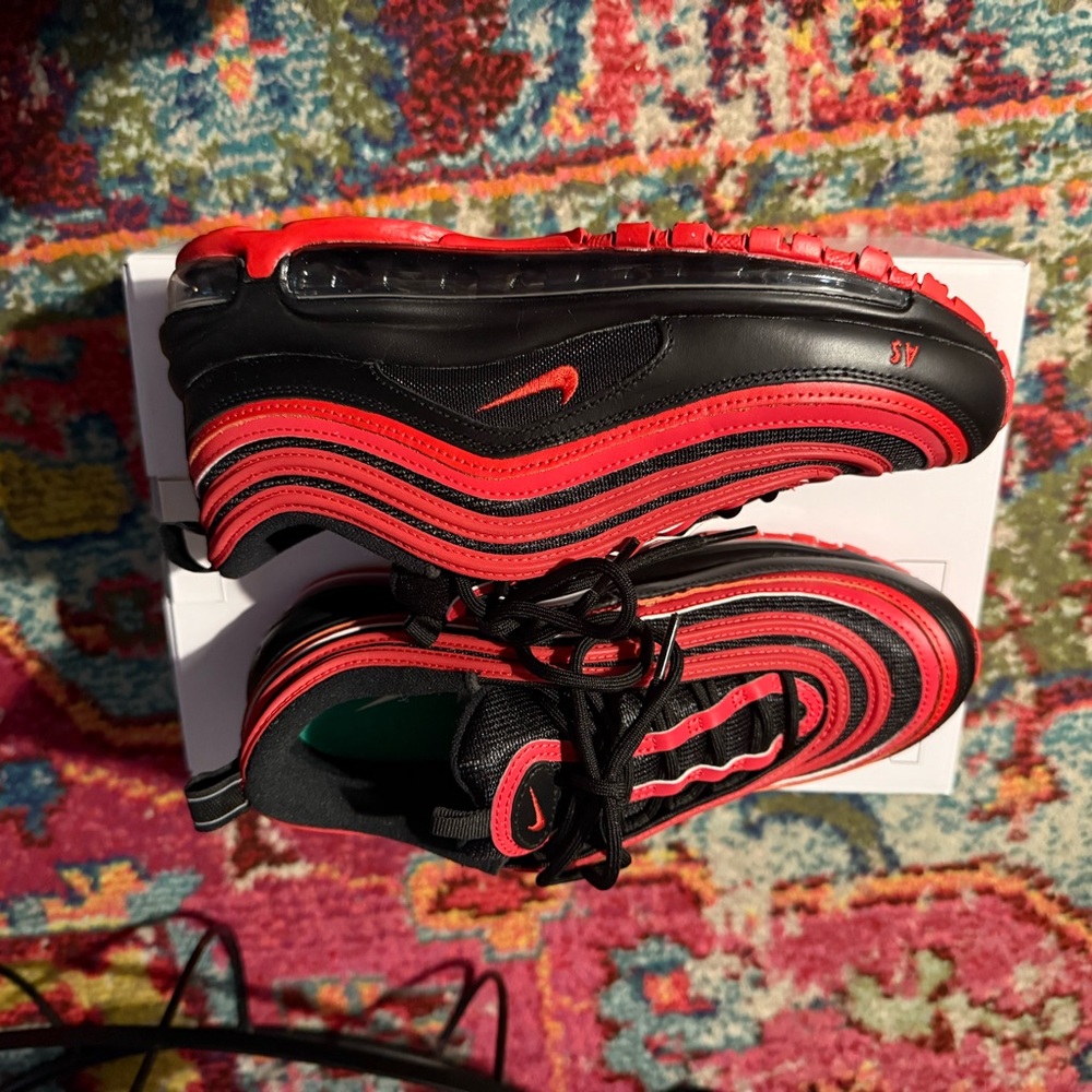 Nike Air Max 97 Black and Red Sneakers